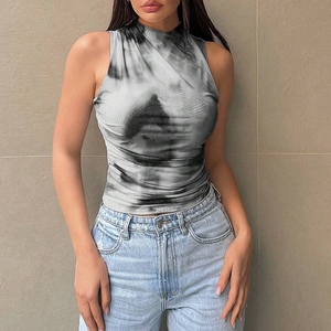 Nouveau débardeur en maille imprimé à col rond pour femme, style streetwear tendance - Product Image 2