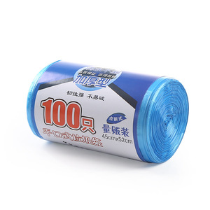 Medium Garbage Bags M Size Thickened Drawstring Disposable Household Kitchen Bathroom Trash Bags 100 Pack - Product Image 4