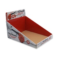 Venta al por mayor de impresión personalizada PDQ, vitrina de mostrador de papel de cartón al por menor, caja de presentación de mesa para Gadgets, juguetes, aperitivos electrónicos