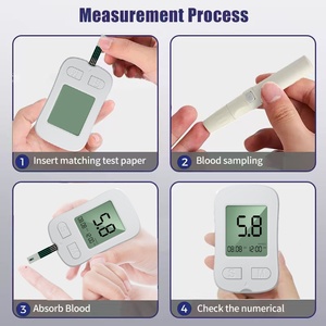 Appareil de mesure de la <span class=keywords><strong>glycémie</strong></span> sans codage, à calibration rapide, certifié CE pour usage médical à domicile, avec bandelettes de test, stylo et lancettes - Product Image 6