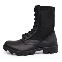 Botas Tácticas de Seguridad de Caña Alta para Hombre y Mujer, de Una Sola Capa, para Desierto, de Cuero Genuino y Tela de Nailon
