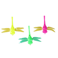 Cadeau promotionnel gratuit, prix bas, jouets en vrac, vente en gros, jouet sifflet en plastique mignon en forme de libellule, jouet œuf pour enfants