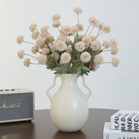 Fleurs Artificielles en Gros pour Décoration Intérieure – Boules de Pissenlit à 5 Têtes, Feuillage, Fleurs en Soie pour Arrangements et Décoration de Mariage