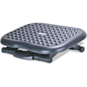 Alera ALE Adjustable Footrest Relaxing 13 3/4w X 17 3/4d X 4 1/2 6 3/4h <b>Cushion</b> Black Plastic <b>Car</b> <b>Cushion</b> Cooling Ventilation - Product Image 1