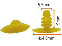 Clips de fixation universels en nylon pour pare-chocs automobiles, remplacement de rivets, 1000 pièces/sac, plastique
