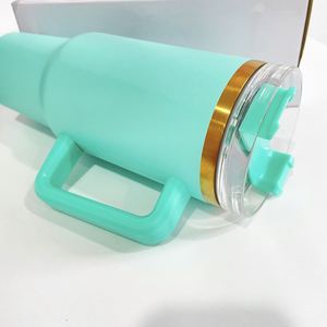 Gobelet de voyage en acier inoxydable sans BPA de 40 oz H1.0 pour gravure au laser, couleur cuivre crème - Product Image 3