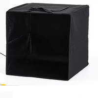 Kotak tenda pengambilan gambar Lembut 30cm, kotak lampu LED cincin foto Studio 6 warna latar belakang meja fotografi