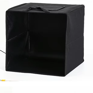 Boîte de tente de prise de vue souple 30cm Anneau photo Lumière LED Boîte de studio 6 arrière-plans de couleur Boîte à lumière de photographie de table - Product Image 1