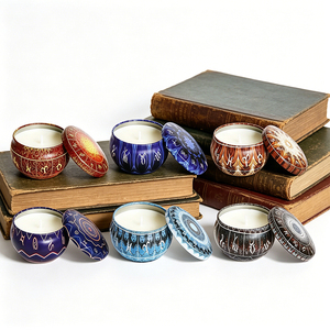 <b>Rustic</b> Candle Packaging Deluxe Tin Natural Essence Boutique Display Promotion Premium Range Crafted Collection - Product Image 1