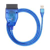 Herramienta de Diagnóstico VAG KKL + Fiat ECU con Interruptor de 4 Vías y Chip FTDI FT232RL, Cable de Diagnóstico Automotriz OBD2 para Vehículos Fiat y VAG