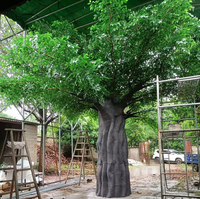 Arbre artificiel, décoration de colonne et de plafond à grande échelle pour les restaurants et les hôtels, plantes vertes