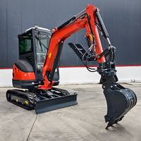 Machines de terrassement Mini excavatrice 2.5 tonnes La plus petite excavatrice de type chenille