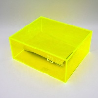 Échantillon gratuit, boîte à gâteaux en acrylique transparent PMMA moderne et écologique pour la cuisine, le magasin, les cadeaux