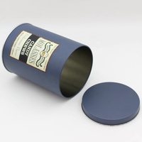 Boîte de rangement ronde haut de gamme pour thé, petite boîte en fer blanc vintage, personnalisable, hermétique, pour matcha, grains de café, emballage métallique pour biscuits