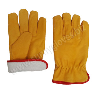 Industrial Work and Safety <b>Driver</b> Leather <b>Gloves</b> - Product Image 3