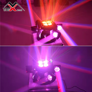 Top populaire 3 en 1 tête mobile LED scène allume 10W RGBW lampe avec faisceau à Six bras DMX512 Mode <span class=keywords><strong>de</strong></span> contrôle pour DJ boîtes <span class=keywords><strong>de</strong></span> nuit - Product Image 3