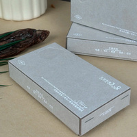 Caja de Cartón Rígido Gris Personalizada, Embalaje de Papel Rectangular Ecológico y Reciclable para Pequeñas Empresas y Lotes Pequeños