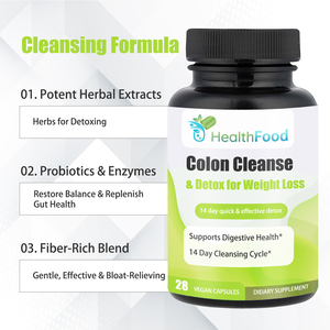 High Grade Herbal Colon Cleanse Capsules Effective Detox Vegan Capsules Promote Digestion Slim Fast Pills with Senna Leaf - Product Image 5