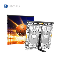 Kabinet LED Die Cast Magnesium Kosong Tahan Air Luar Ruangan 960x960mm untuk Layar LED Pertandingan Sepak Bola Kecerahan 5000cd Garansi 3 Tahun