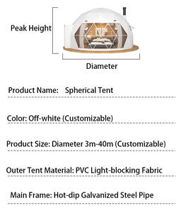 Dôme géodésique <span class=keywords><strong>de</strong></span> beauté, Tente <span class=keywords><strong>de</strong></span> salon professionnel à prix d'usine, Tente dôme <span class=keywords><strong>de</strong></span> luxe en PVC, Dôme <span class=keywords><strong>de</strong></span> camping extérieur pour hôtel à vendre - Product Image 5