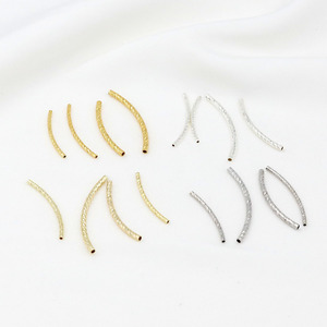 Tubo hueco chapado en cobre, oro y plata para hacer pulseras, accesorios de joyería con forma de cadena D59 - Product Image 3