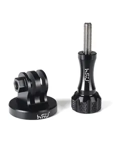 HSU aksesori untuk Go pro Hero11/10/9 adaptor Tripod logam campuran aluminium dudukan CNC untuk Xiao mi Yi 4K Eken SJ CAM