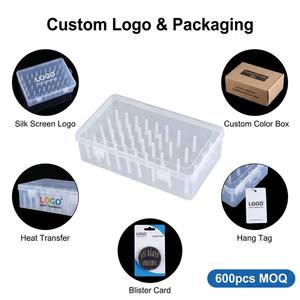 42 Spool Sewing Thread Organizer Box Clear Plastic Embroidery Floss <strong>Storage</strong> Case Wholesale Custom Logo OEM Craft Holder - Product Image 2
