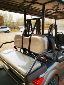 Chariot de golf électrique certifié CE 2 sièges Caddies chariot compact livraison gratuite avec boîtes de chargement - Product Image 5