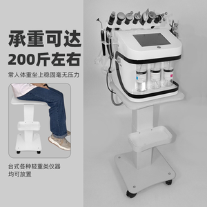 Chariot de Salon Moderne Blanc avec Plateau Roulant pour Tatouage et Instruments de Coiffure, Chariot à Roulettes avec Roues - Product Image 5