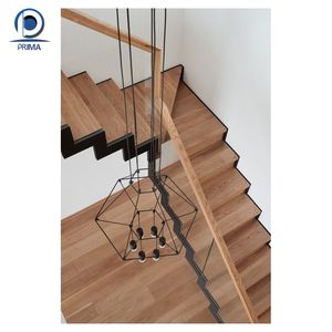 <span class=keywords><strong>Escalier</strong></span> flottant PRIMA, design moderne en acier carbone, poutre monobloc, marches en bois de hêtre et de chêne, <span class=keywords><strong>escalier</strong></span> intérieur pour maisons - Product Image 6