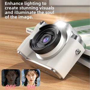 Cámara CCD retro de alta definición con pantalla LCD giratoria, cámara digital portátil para niños, para selfies, vlogs y realce de belleza - Product Image 2