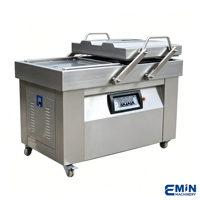 Machine d'emballage sous vide industrielle de table à petite chambre pour poisson fumé et thon