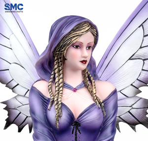 รูปปั้นมังกรนางฟ้าโพลีเรซินในตำนานสำหรับตกแต่งบ้านและสวนของขวัญศิลปะ SMC Fantasy - Product Image 3