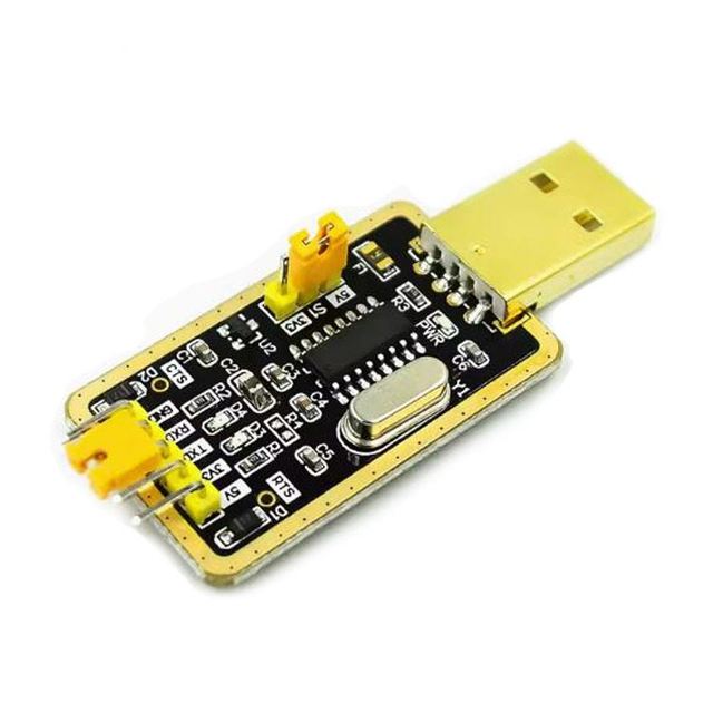 Gold CH340G RS232-liter USB-to-TTL Module to Serial Port Mid-nine Upgrade Small-board Ttl Brush Cable New