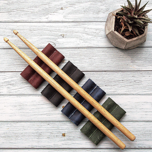 Nouvelle pochette de rangement portable en cuir véritable pour baguettes de batterie, étui imperméable pour baguettes, accessoires pour instruments de <span class=keywords><strong>percussion</strong></span> - Product Image 3