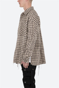 ZY Nuova Collezione Camicie in Flanella da Uomo <span class=keywords><strong>Oversize</strong></span> Casual <span class=keywords><strong>Camicia</strong></span> a Quadri <span class=keywords><strong>Giacca</strong></span> da Uomo - Product Image 3