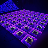 Sailwin DMX512 IP20 fête de mariage verre trempé interactif Rgb inductif Led piste de danse Led carrelage de piste de danse pour hôtel disco
