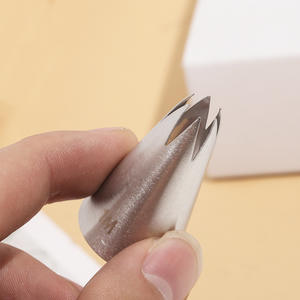 1M #   Boquilla de Repostería Recta de 6 Dientes, Acero Inoxidable 304, para Decoración de Pasteles con Crema, Herramienta de Repostería DIY, Tamaño Mediano - Product Image 6