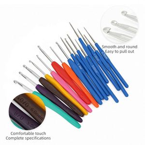 Kit de herramientas de ganchillo cuadrado de plástico para costura y tejido, con aguja, medidor de hilo, contador, dedal y estuche de almacenamiento - Product Image 2