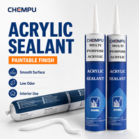 Mastic acrylique blanc à faible odeur pour décorateurs, scellant de joint pour plafonds et mastic acrylique blanc pour portes, pour des finitions soignées