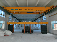 Palans électriques à double poutre Yuetong, capacité de levage de 15 pieds, capacité de 30 tonnes, élingue en câble métallique, certifié ISO, protection IP55, garantie de 2 ans
