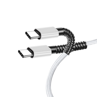 Câbles Tressés PD 60 W Type C à Type C Câble Pour Téléphone 15 Pro Max Charge Rapide