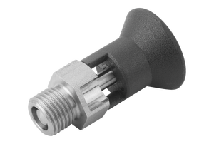 K0631 Poussoir de positionnement à ressort en acier inoxydable, version courte, avec fente de verrouillage, sans écrou de blocage, taille réglable - Product Image 5
