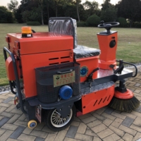 Balayeuse de sol à trois roues électrique autopropulsée à haute pression, 500 W de puissance, pour le nettoyage municipal, peut nettoyer le sable