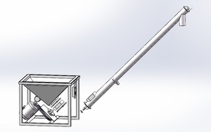 DS-3 công suất lớn nghiêng khoan vít Hệ thống băng tải cho hạt Hạt Nut bột đường gạo thực phẩm bột - Product Image 2