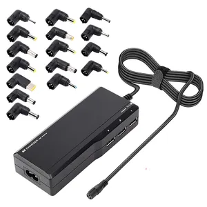 Replacement 90W Universal Laptop Charger, Universal AC DC Power Adapter Supply with 3 USB Ports and 16 Tips for All Laptop Noteb