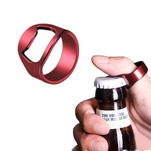 <b>Mini</b> Colorful Eco-Friendly Stainless Steel Finger Ring Wine Beer <b>Bottle</b> Opener with Customized Logo for Home Use - Product Image 1