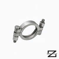Raccord Sanitaire Tri-Clamp en Acier Inoxydable 304, Double Boulon, Poli Miroir, Haute Pression, 4,5 Pouces, Qualité Alimentaire, pour Laiterie et Brasserie, OEM