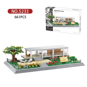 5233 Farnsworth House <span class=keywords><strong>Illinois</strong></span> América atracciones de construcción 661 Uds partículas niños Unisex ensamblar juego de bloques de construcción juguete de plástico - Product Image 1