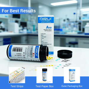 Bandelettes de test <span class=keywords><strong>urinaire</strong></span> Dirui A10 pour leucocytes/nitrites/urobilinogène/protéines/pH/sang/Sg/cétones/bilirubine/<span class=keywords><strong>glucose</strong></span> - Product Image 2